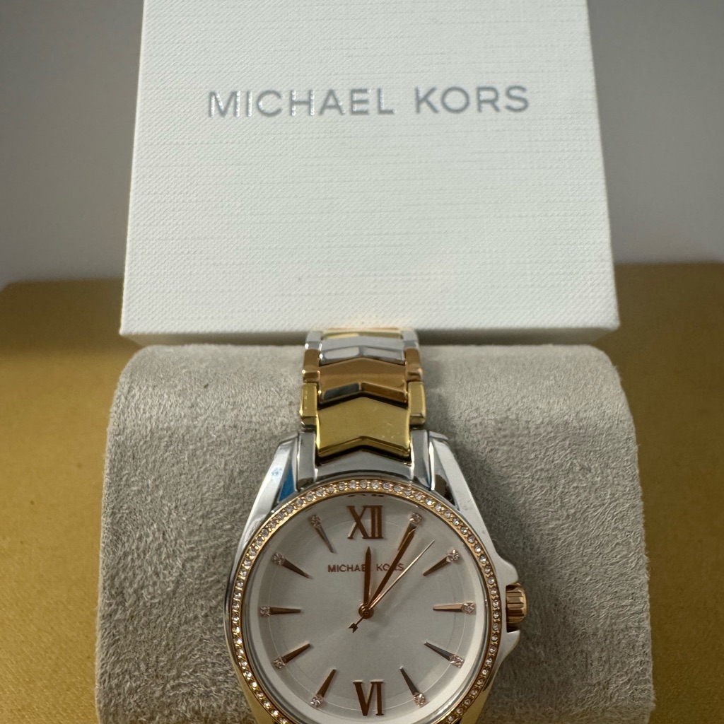 Michael Kors Tri-Tone Watch (Gold,Silver,Rose).